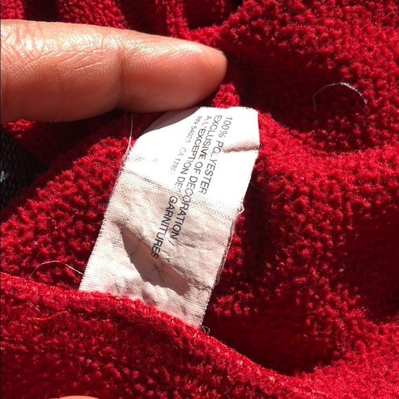 Gap women Red 1/4 zip fleece Sweater- Sz M - Picture 16 of 16